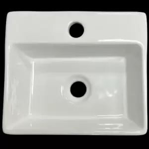648a. Cod. 01-015-02011-043 Fuente Importada Mini Rectangular Blanco