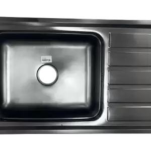 709. Cod. 01-014-00050-175 Lavaplatos Negro 1 pozo 1 falda