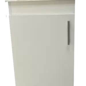 1222a. Cod. 01-041-00115-480 Mueble y Lavatorio color Blanco Jaspe pequeño