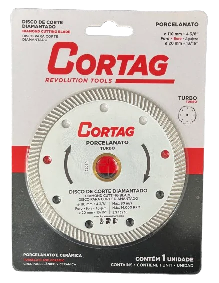 1288. Cod. 01-097-00023-499 Disco Cortag 4.5 porcelanato blanco 60863