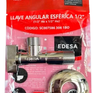 1652a. Cod. 01-015-00653-077 Llave Angular Edesa 1_2x1_2