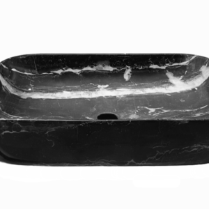 1684. Cod. 01-015-02027-043 Fuente Importada Mármol Marquina 51x39x14 cm.