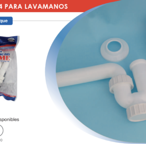 1694. Cod, 01-010-00020-510 Sifón Desagüe 1 1:4 flexible Para lavatorio